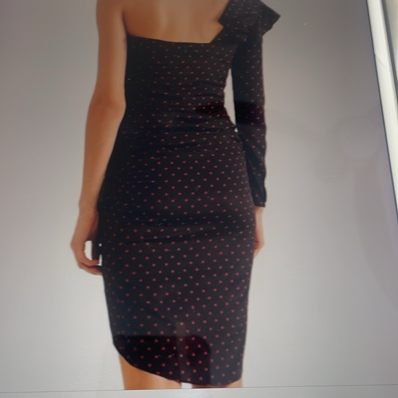 NWT VERONICA BEARD BLACK/RED LEONA DRESS - Picture 4 of 7